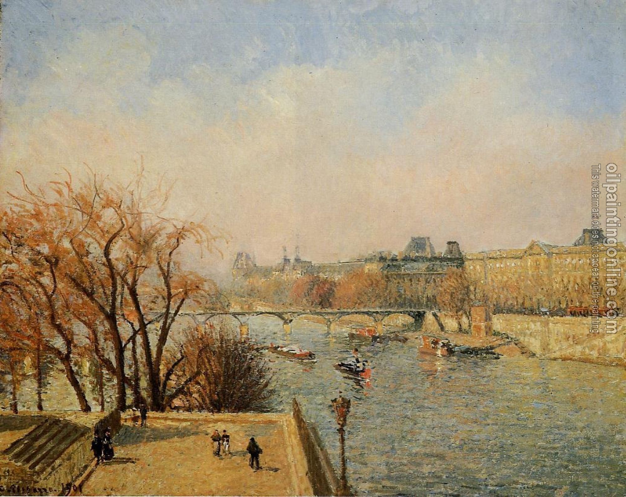 Pissarro, Camille - The Louvre